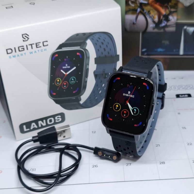 Jam Tangan Smartwatch Digitec LANOS SMARTWATCH ORIGINAL STRAP RUBBER / Jam Tangan Wanita