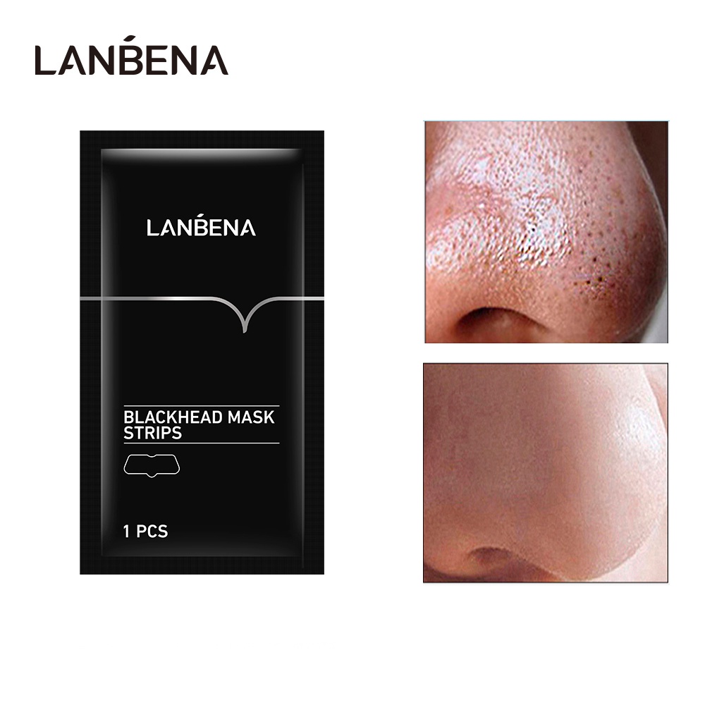 LANBENA BLACKHEAD MASK STRIPS  &amp; WHITE DEEP CLEANSING REMOVER - KOMEDO HITAM KOMEDO PUTIH PENGANGKAT KOMEDO