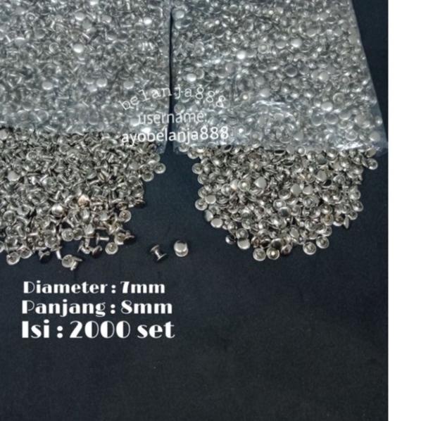 

Terbaik Paku keling centang bolak balik 8mmC.106 DBL isi 2000set