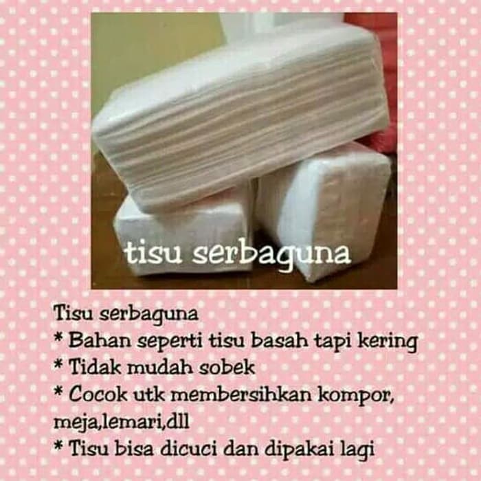Tisu Serbaguna Bisa Dicuci Tidak Mudah Sobek Filter untuk Masker Reusable Tissue