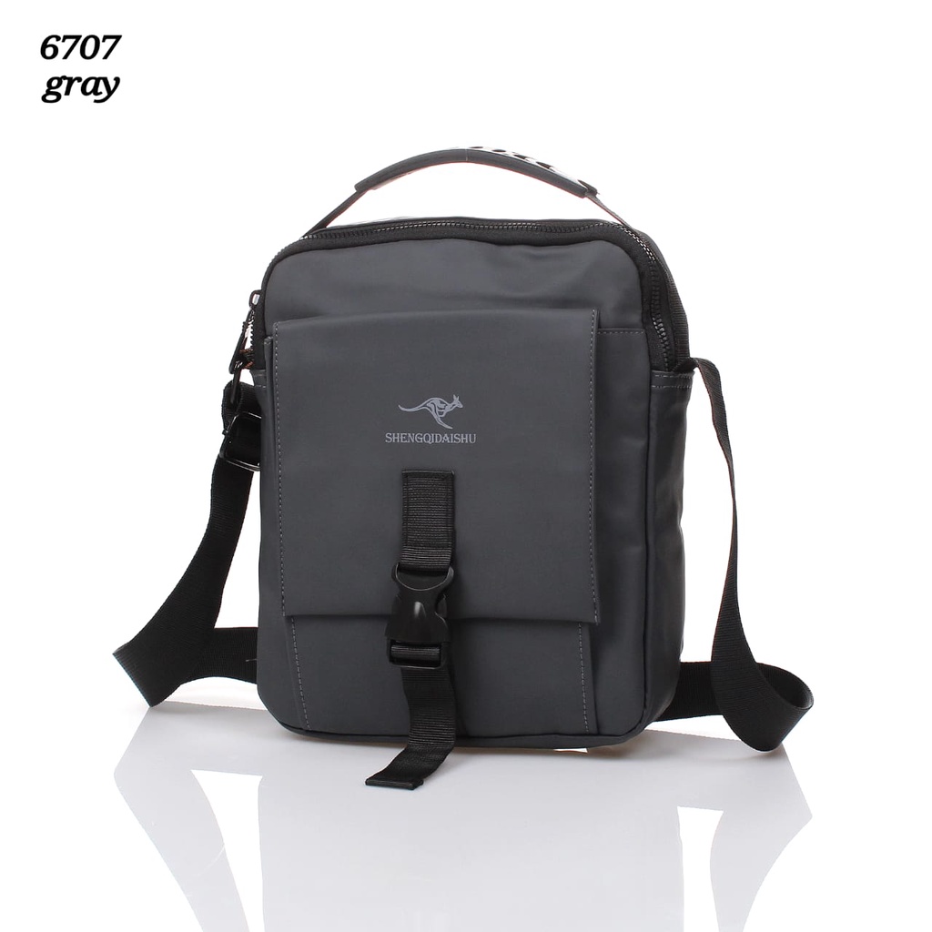 Tas Selempang Kulit Slingbag Tas Pria Slempang Sling Bag Parasut Cowok Berkualitas Kekinian Fashion 