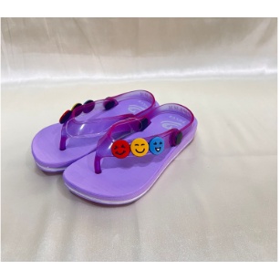 Sandal Dulux 397 E Sandal Jepit Anak Perempuan Laki-laki Tali Belakang Karakter Emoji Smile / Sandal Jepit Karet Anak Murah