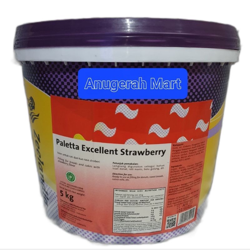 

Paletta Strawberry Zeelandia / Selai Strawberry 5kg
