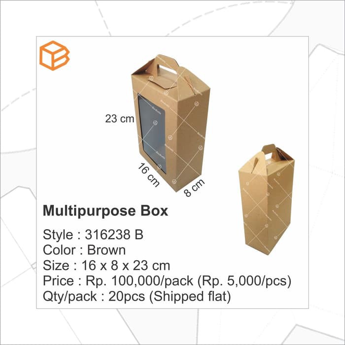 

Order Langsung TC - 316238 | multipurpose box. gift box. kraft box Berkualitas