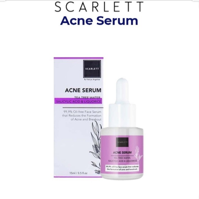 [ORI] Scarlett Whitening Acne Serum Anti Jerawat 15ml 100% ORIGINAL DI JAMIN AMPUH DALAM 2 MINGGU