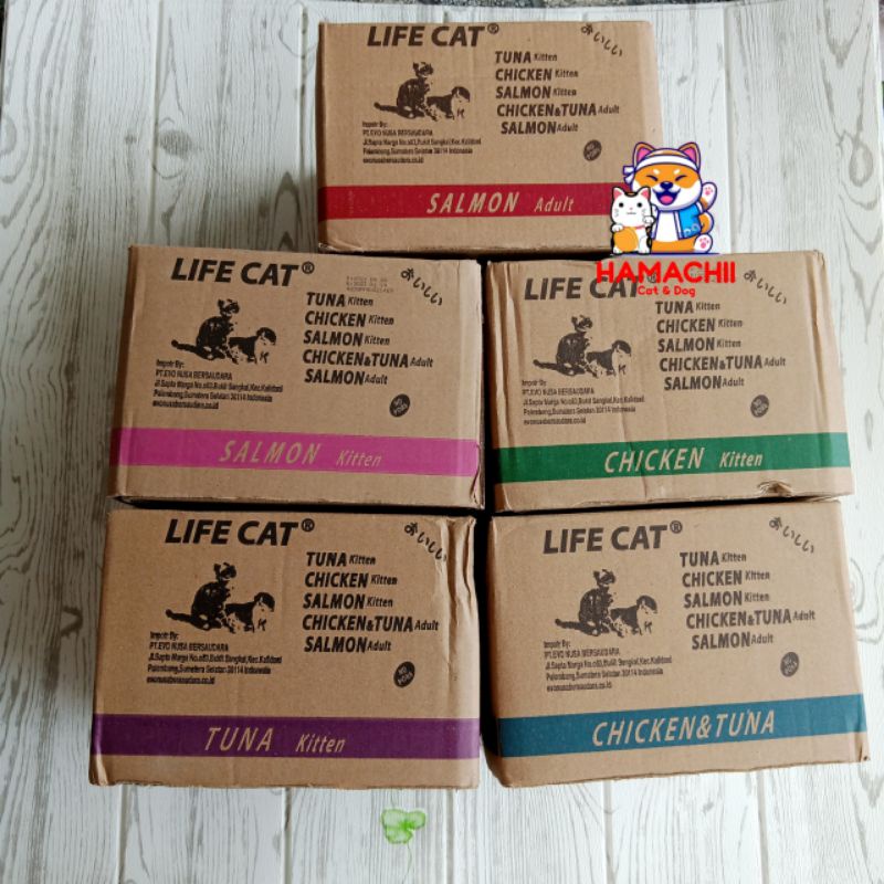 Life Cat Pouch 85gr Per Box / Life Cat Kitten / Life Cat Adult / Wet Food