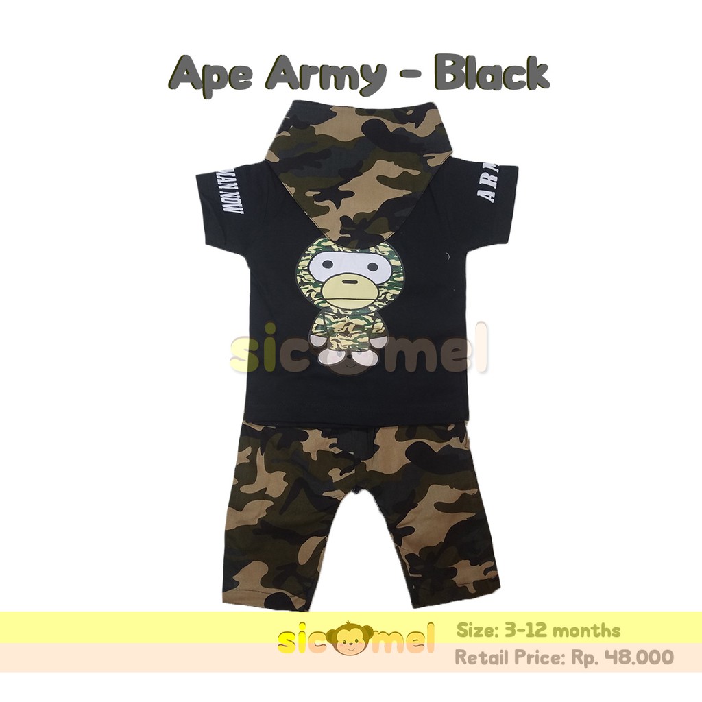 BAJU BAYI/ SETELAN ANAK/ APE ARMY