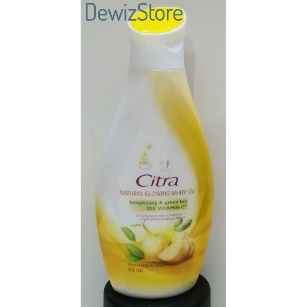 CITRA HAND AND BODY LOTION NATURAL GLOWING WHITE UV BENGKOANG - 60ML