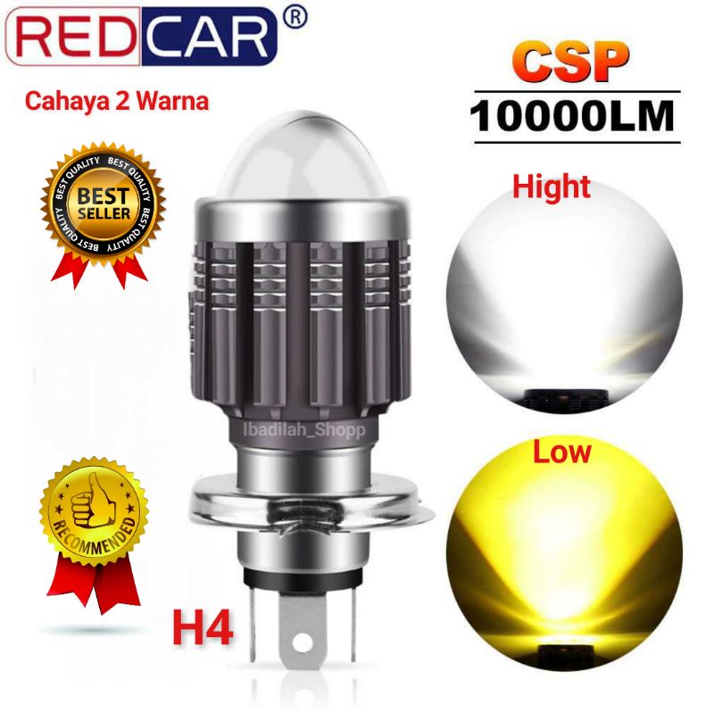 Lampu Motor LED Headlight 10000LM H4 CSP 1 PCS - P15-REDCAR