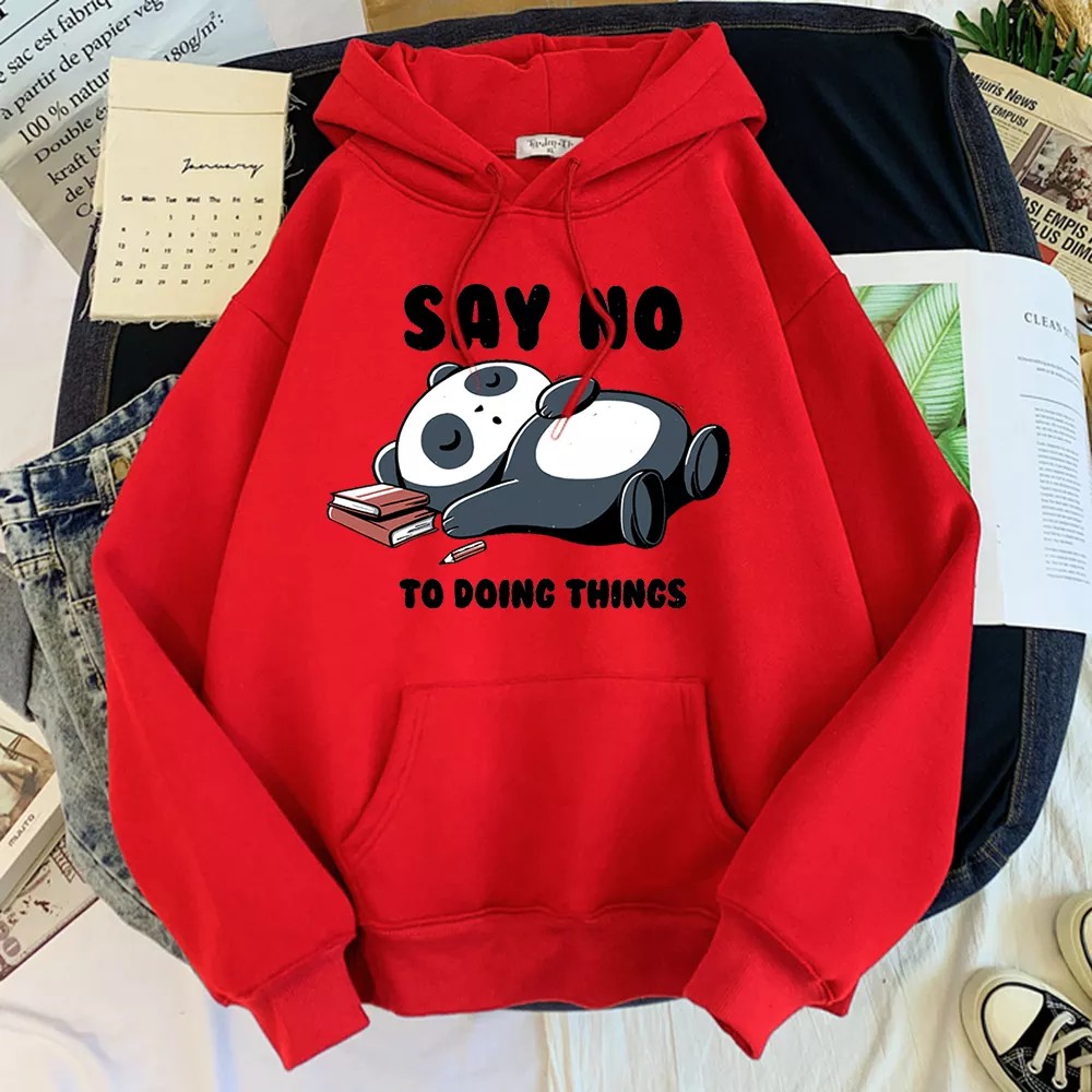 Sweater Panda Wanita Hoodie Boba Oversize Korean Style Murah Original Tebal Jumbo Kekinian