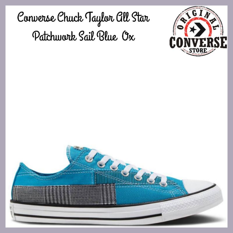 ORIGINAL CONVERSE CHUCK TAYLOR ALL STAR PATCHWORK SAIL BLUE Ox 168592C MALE