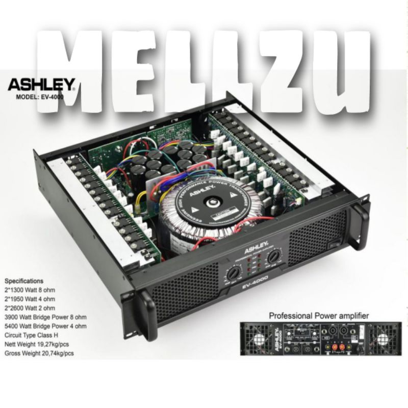 Power Ashley EV 4000 Original Amplifier Class H EV4000