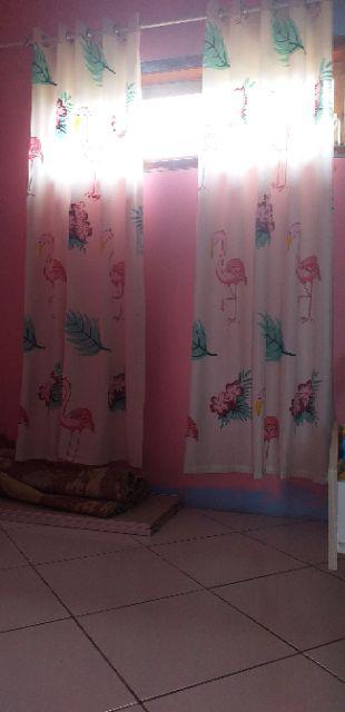 Gorden Minimalis Murah Motif Flamingo