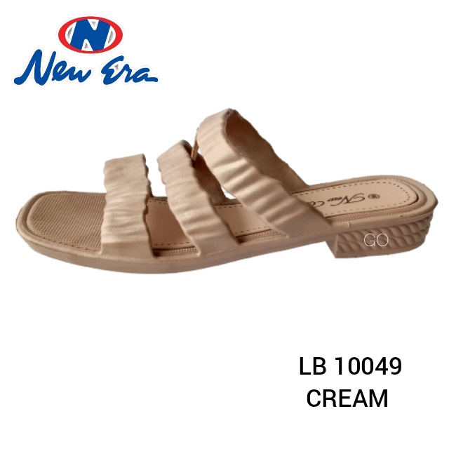 gof NEW ERA LB 10049 Sandal Wanita Kerut Ban 3 Sandal Slop Wanita Karet Sandal Wanita Casual Best Seller