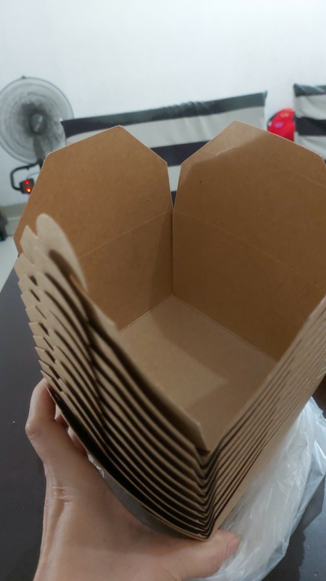 Paper Food Box / Brown Paper Food Box / Kemasan Makanan / Lunch Box Take Away / Lunch Box Craft