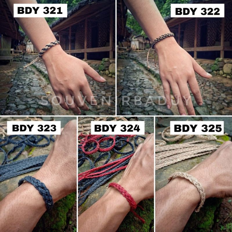 Gelang Etnik kulit kayu khas suku Baduy
