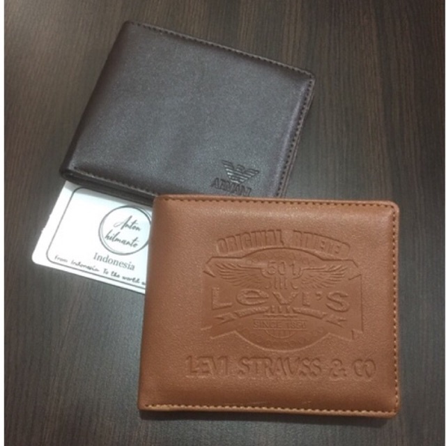 dompet keren model lipat dua, bahan kulit sintetis PU berkualitas, jahitan rapih adu manis #dompet #dompetpria