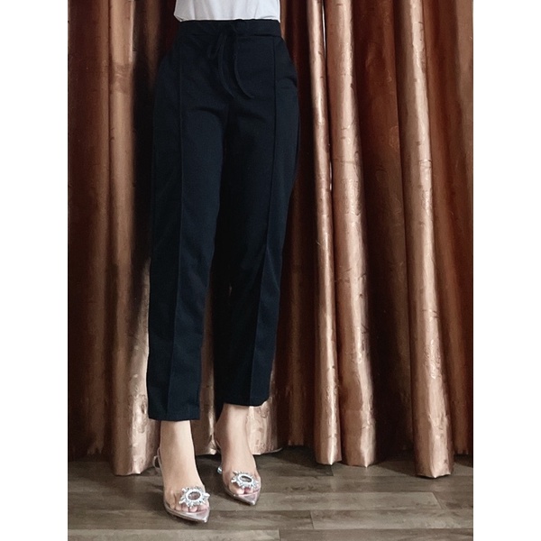 ROXY PANTS (Celana dasar) - Celana Kerja Polos Casual Wanita