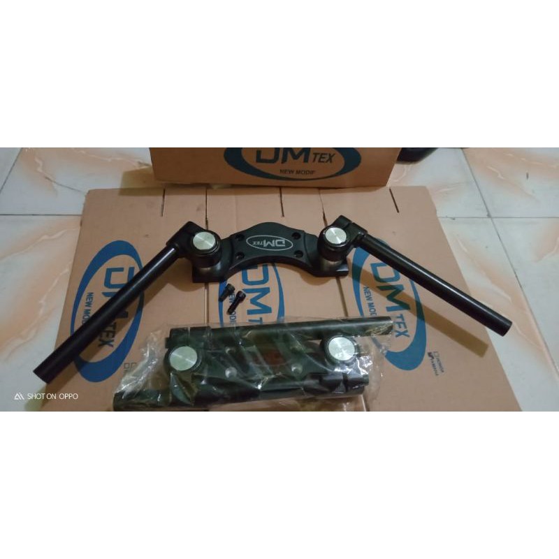 stang jepit plus dudukan motor Honda Megapro new old
