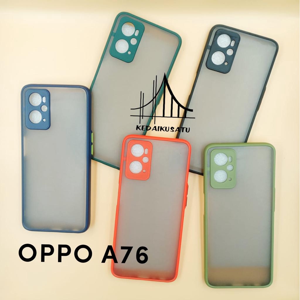 OPPO A76 Case Softcase Tranculent Matte Camera Protection Case Casing  OPPO A76