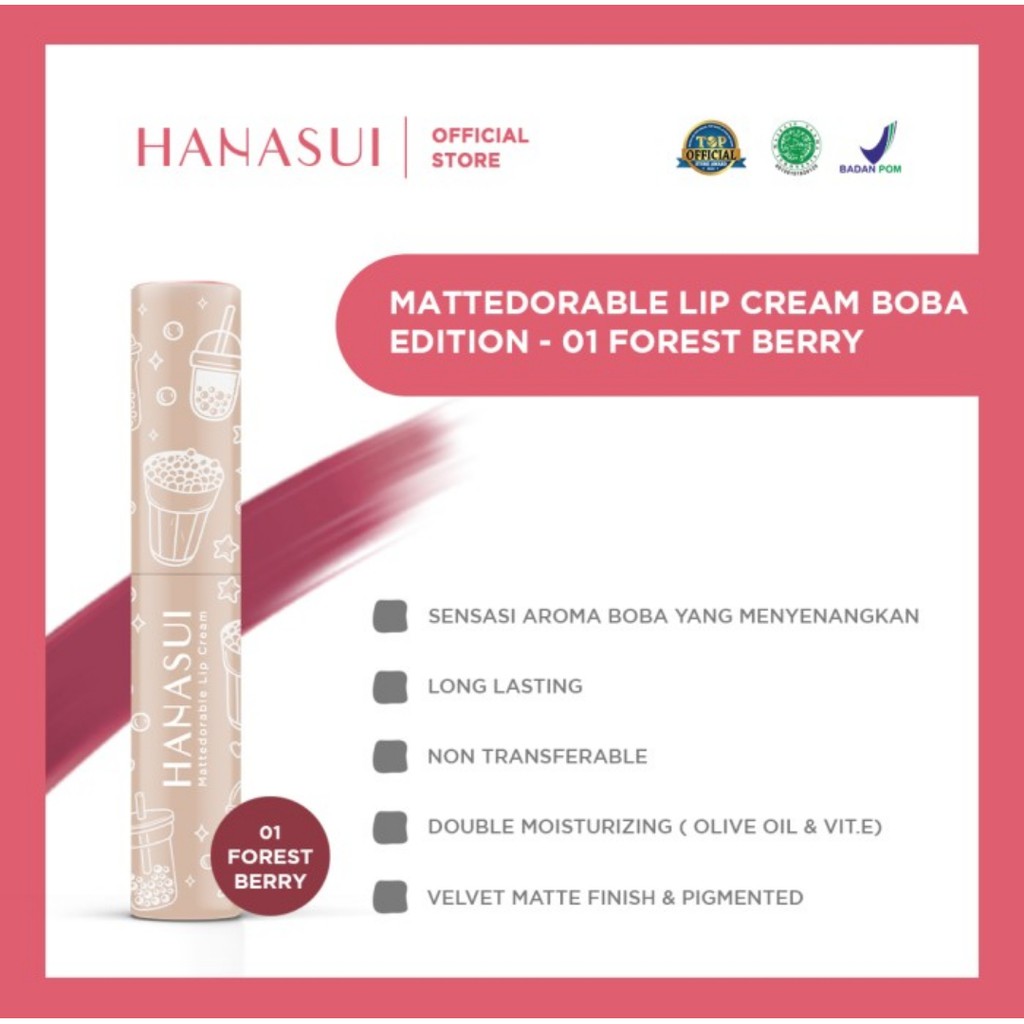 HANASUI LIP CREAM BOBA EDITION