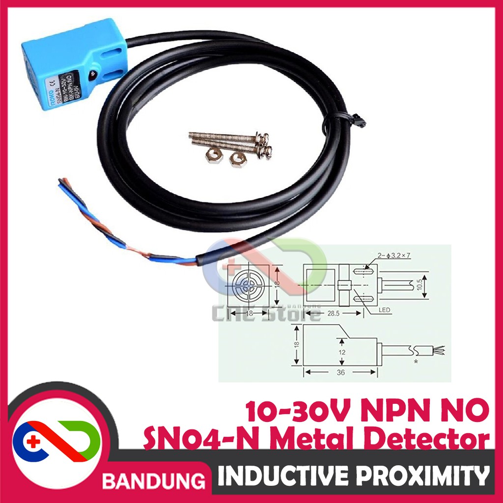 INDUCTIVE PROXIMITY SWITCH SN04N SN04P SN04Y NPN 3 WIRE SENSOR