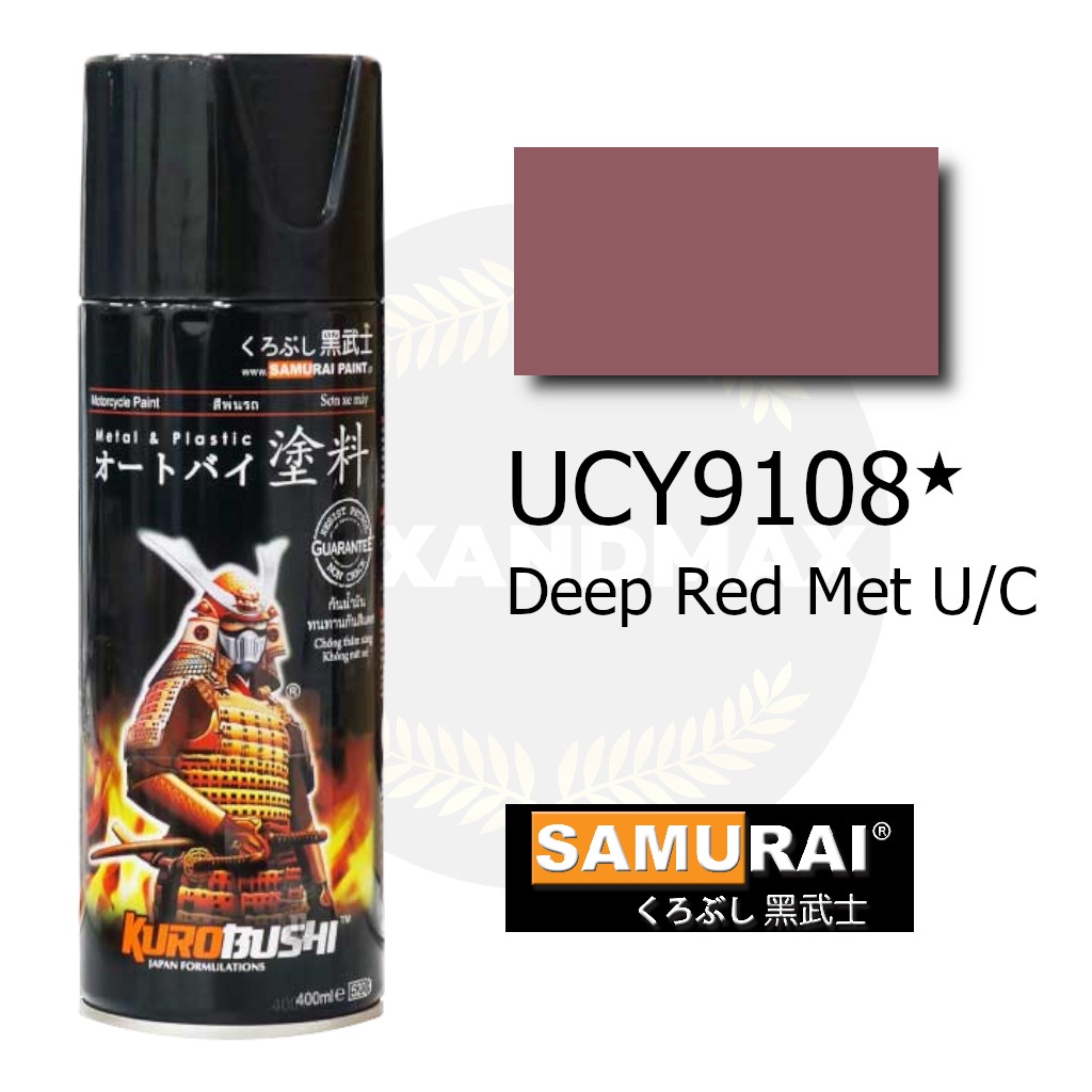 Samurai Paint Deep Red Met U/C UCY9108  400 ml - Cat Semprot