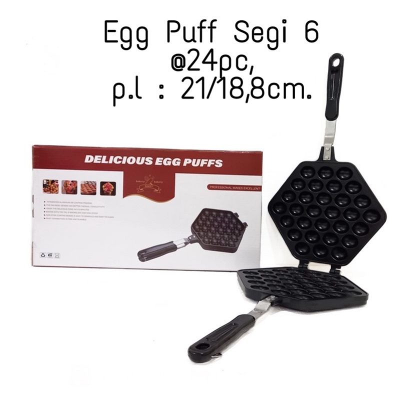 Cetakan Egg Waffle / Cetakan Wafel / Cetakan Waffle / Waffle Maker / Loyang Waffle