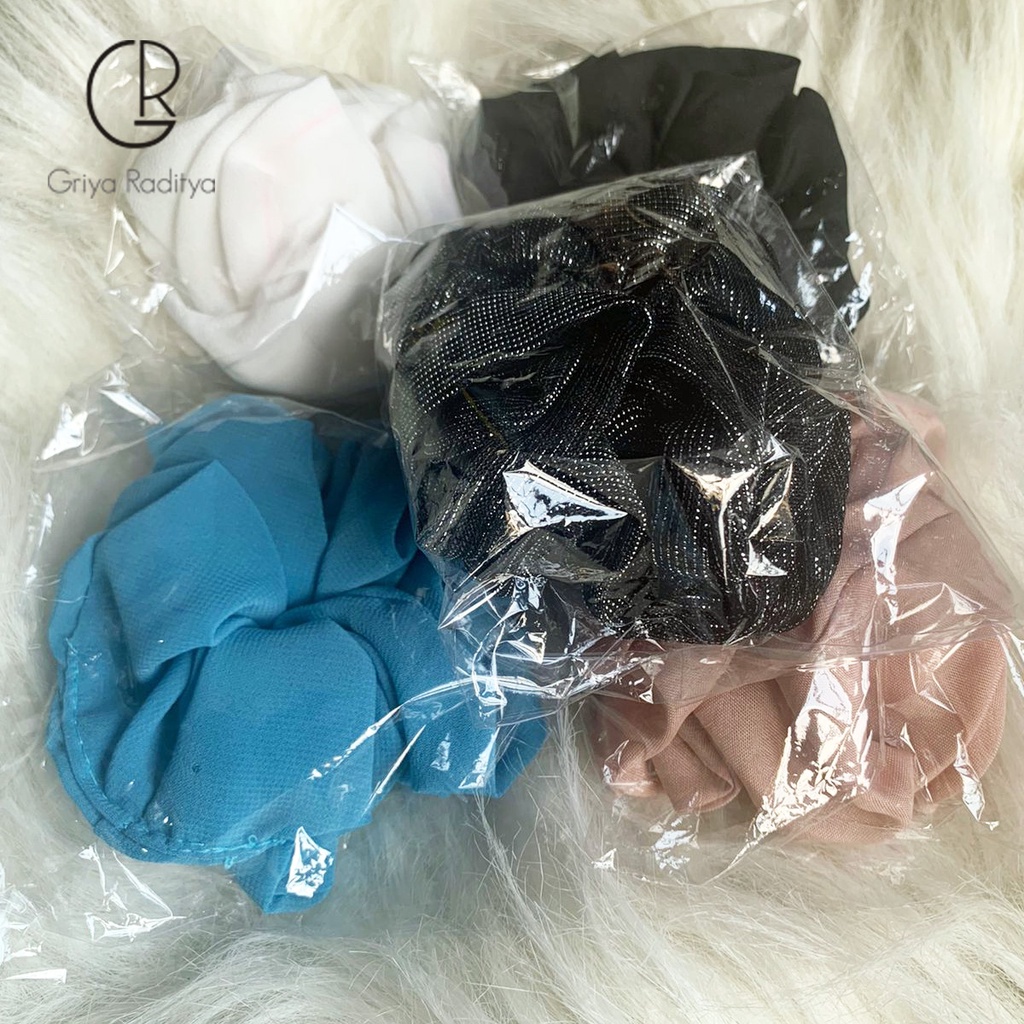 Scrunchie Ikat Rambut Hair Band Ukuran M 10-11cm