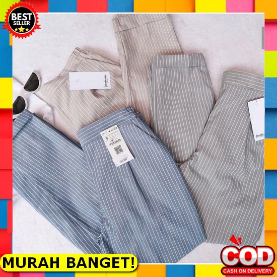 Celana Kantor Wanita Baggy Pants Model Skinny Bahan Kain Katun Tw Mq949 Kulot Rayon Celana Wanita Pr