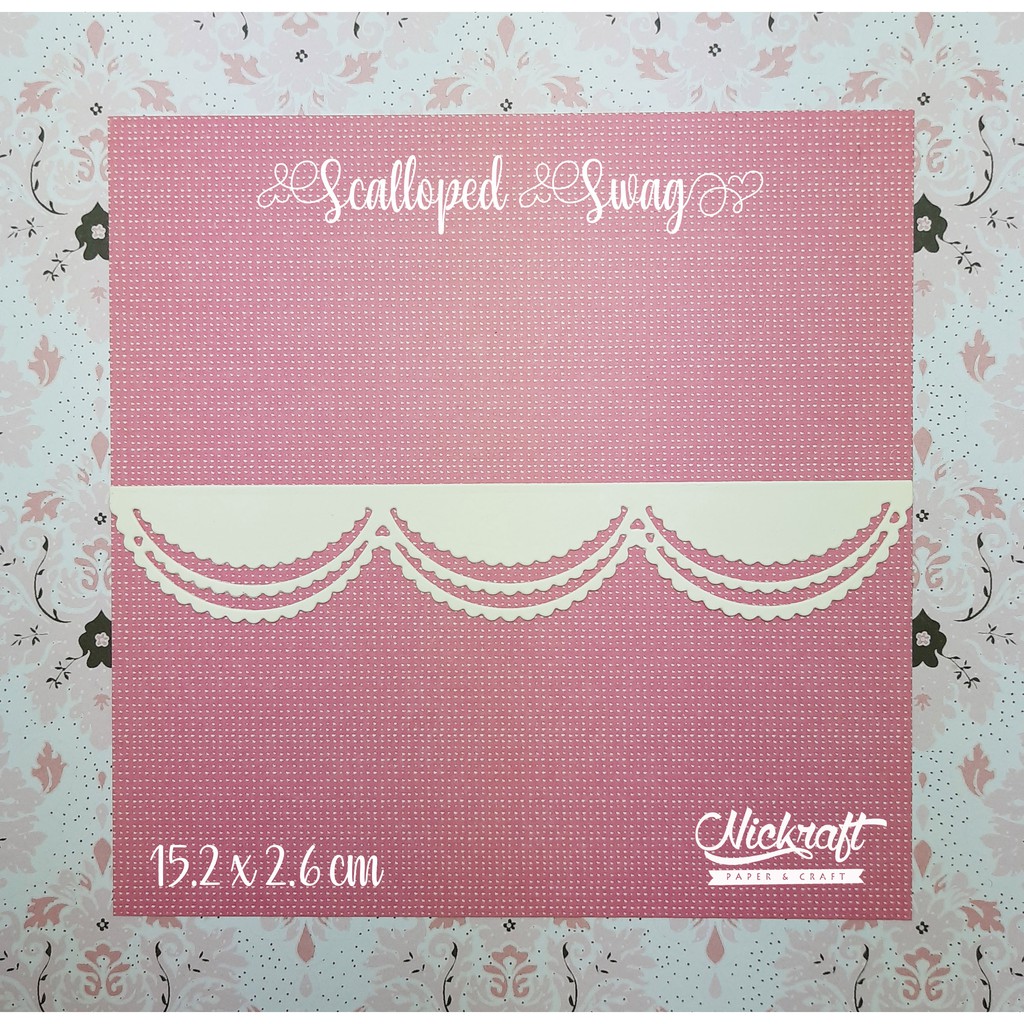 

SCALLOPED SWAG - Bahan Scrapbook Border