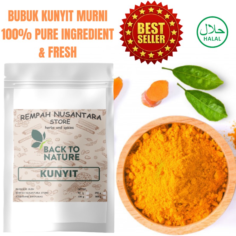 

Bubuk Kunyit Murni Original 100% Tanpa Campuran