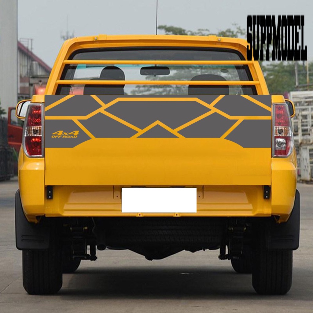 Stiker Vinyl Motif Geometri Asimetris Anti Air Untuk Dekorasi Bagasi Mobil Jeep