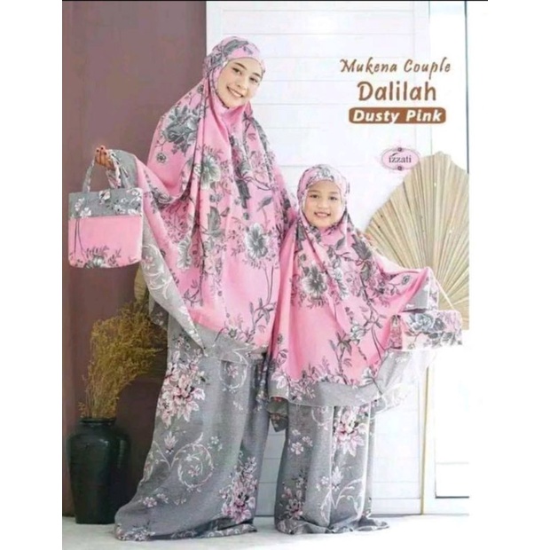 Mukena Cauple Ibu Dan Anak Katun Jepang