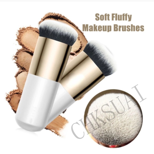 Set Brush Makeup Mini Dengan Pouch Untuk Eyeshadow / Bibir / Foundation