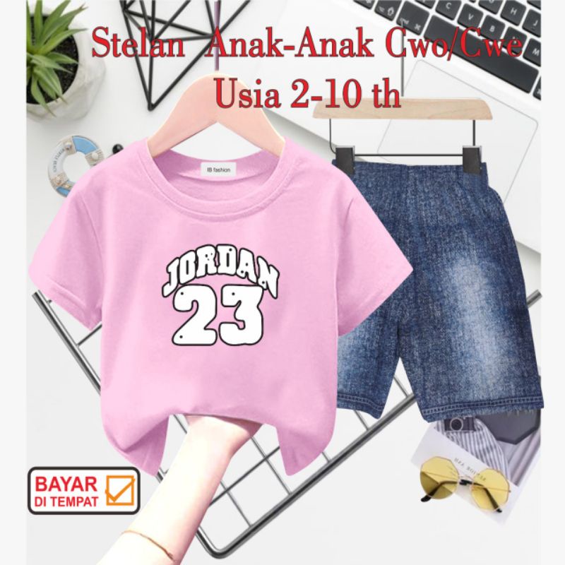 ((IB))SETELAN ANAK2 UNISEX SEMI JEANS/JQRD4N DIGITAL SABLON