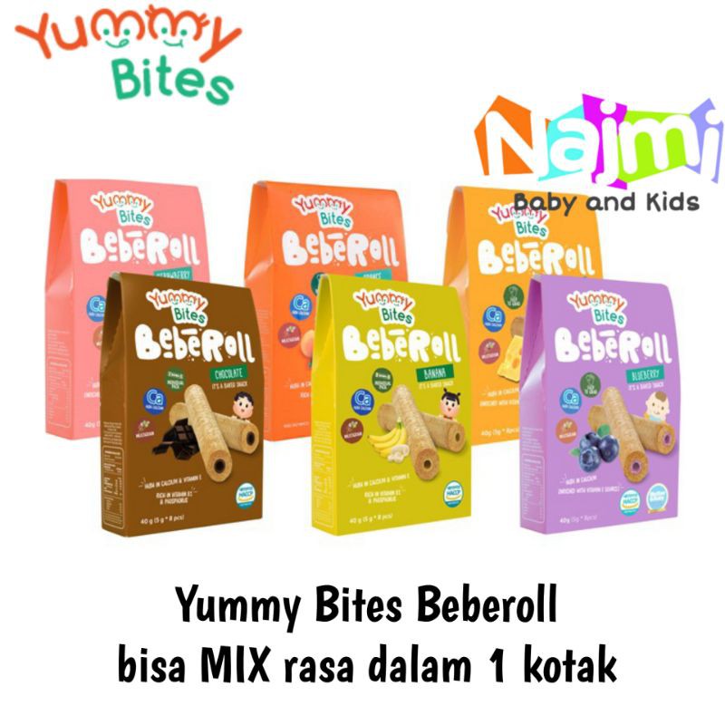 Snack MPASI Bayi Yummy Bites Bebe Roll Beberoll