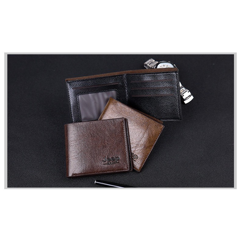 Dompet Kulit Sintetis Bifold Pria