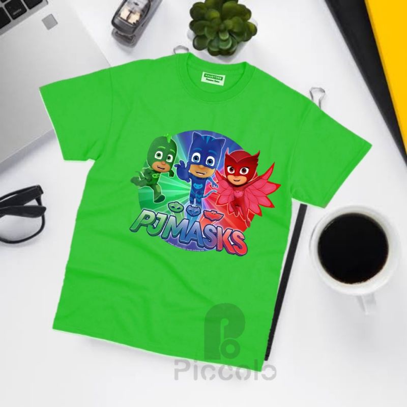 BAJU KAOS ANAK PJ MASKS BANAN PREMIUM CATOON (FREE NAMA ANAK)