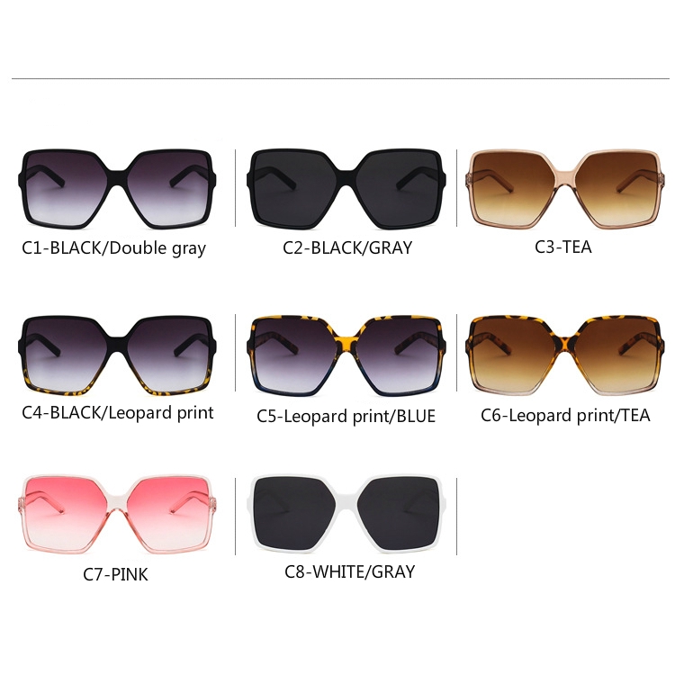 Fashion trend big frame European and American street shooting wild sunglasses for men and women