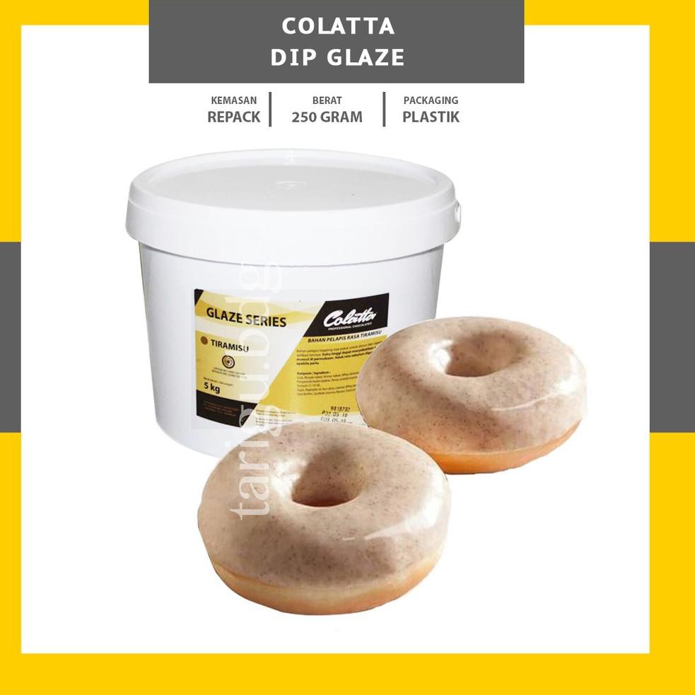 

[SP BB 16F4A\] DIP GLAZE COLATTA 250GR - TOPPING DONAT - TOPING PISANG COKLAT NUGGET - SAUS COKLAT W