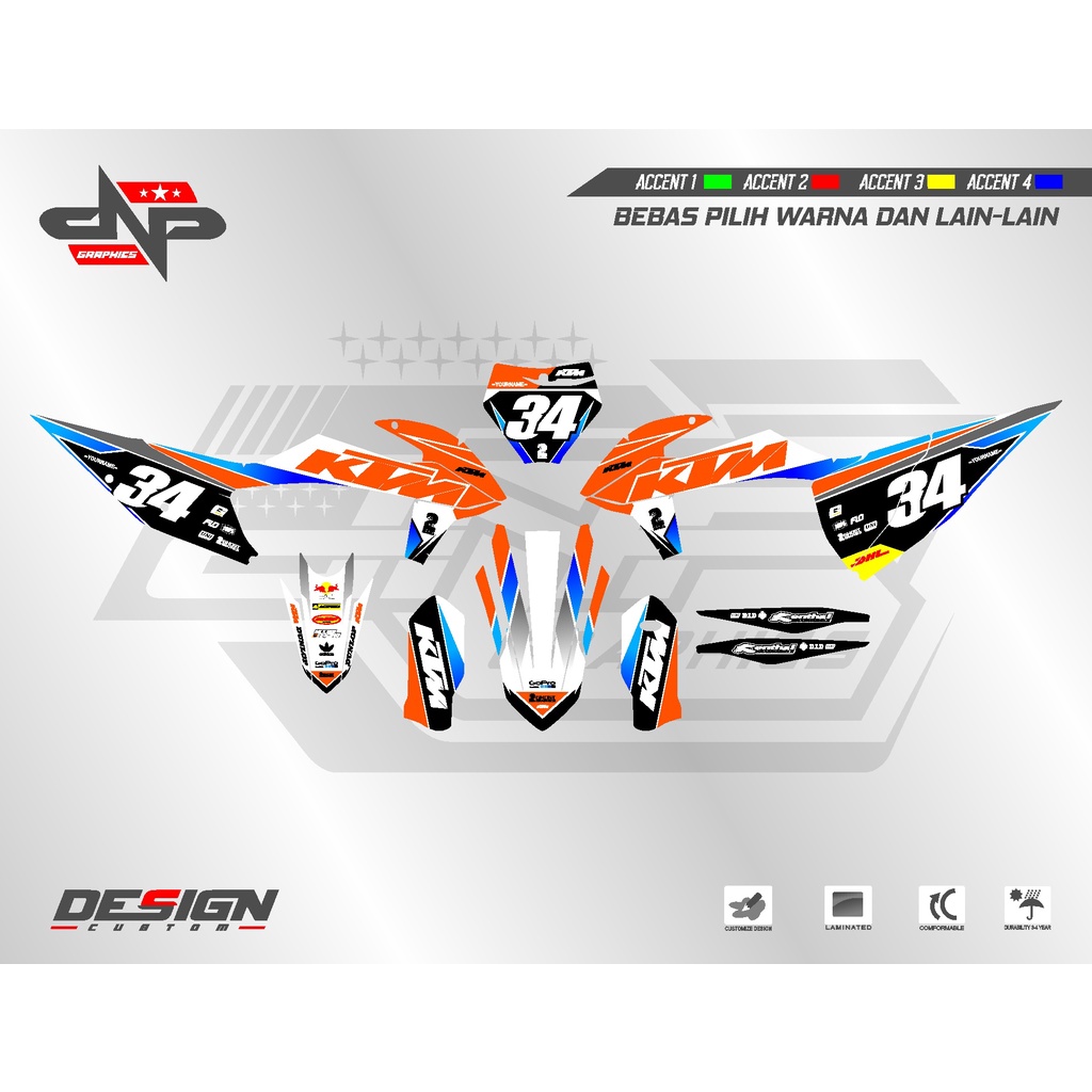 Decal Stiker KTM SXF 250-400 2020 12