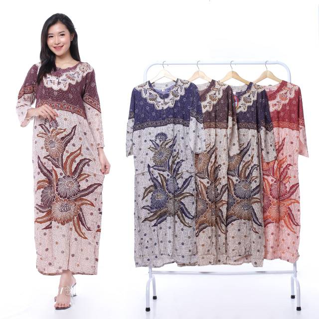 Daster Setelan Kulot Batik Grosir Batik Murah Pekalongan Adem dipakai Mama Muda Cantik Seksi