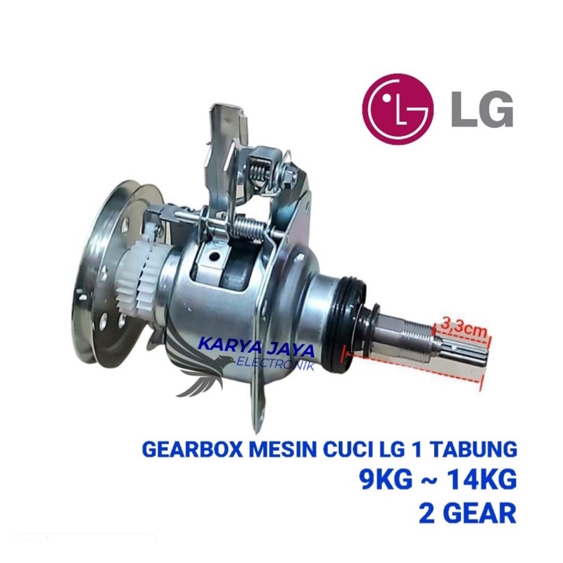 Gearbox mesin cuci LG  1 Tabung |Top Loading 14kg 2 gear