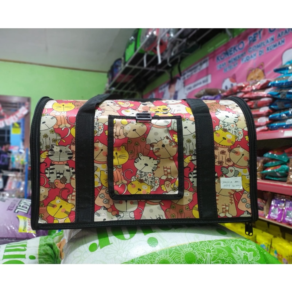 TAS Kucing  Jendela Atas Motif