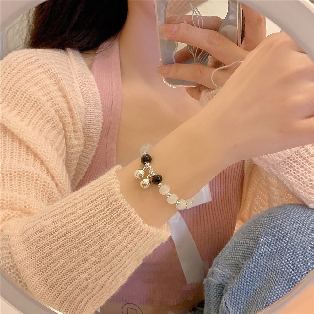 Gelang Liontin Batu Opal Moonstone Kristal Mata Kucing Untuk Wanita