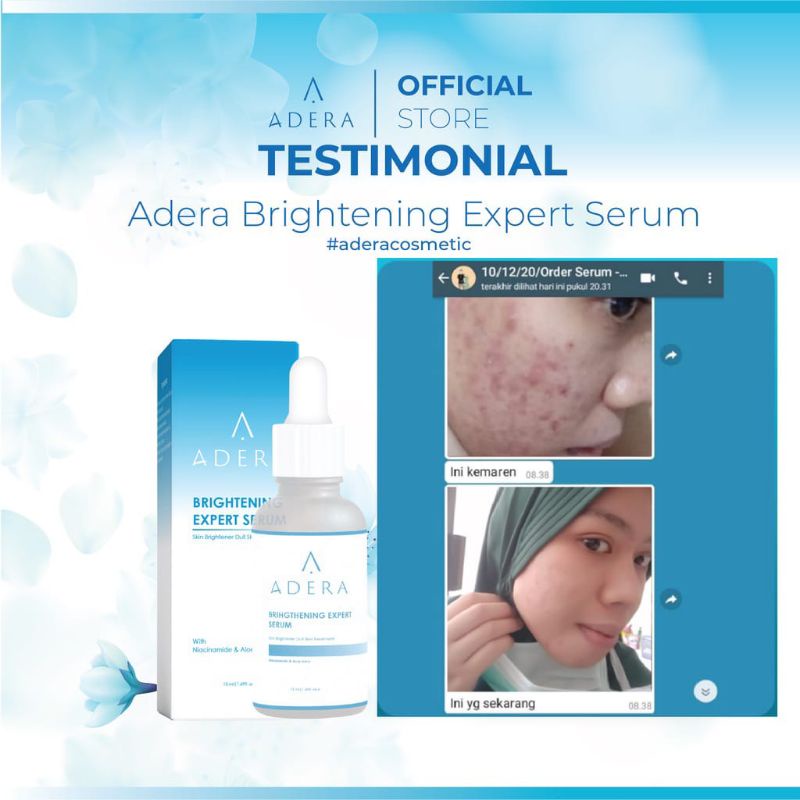 Jual [ COD ] ADERA BRIGHTENING SERUM ORIGINAL UNTUK MENCERAHKAN KULIT ...