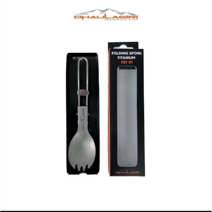 Sendok Garpu Titanium Spork Dhaulagiri Ultralight Spoon Fork Lipat