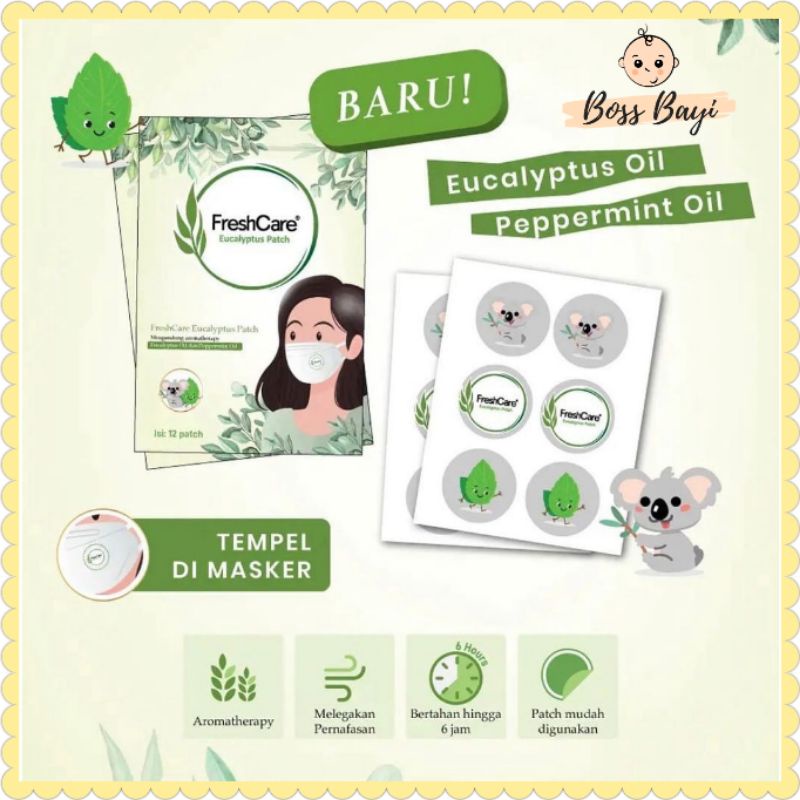 FreshCare Eucalyptus Patch / Telon Patch / Aromatherapy Tempel di Masker