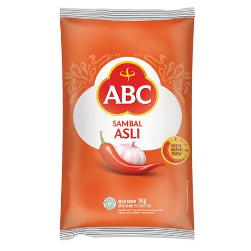 

(JAMBISTOREID) JAMBI LANGSUNG KIRIM Sambal ABC Asli Pillow Kemasan Sachet Besar 1Kg Kilo Jambi